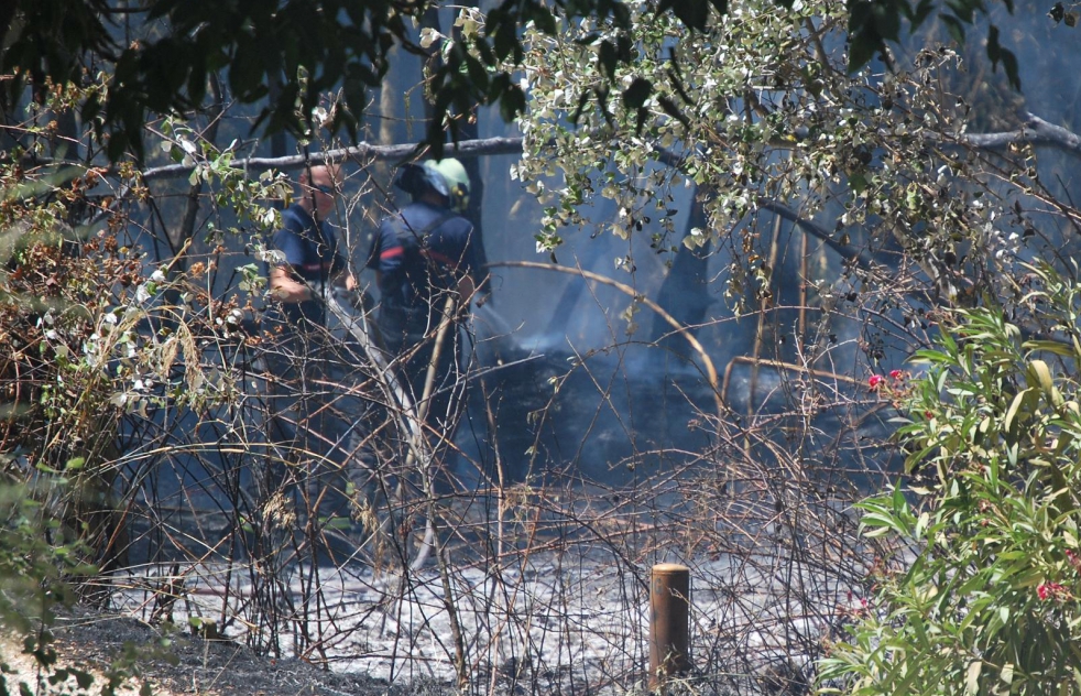 Incendio junto al Molino del Algarrobo