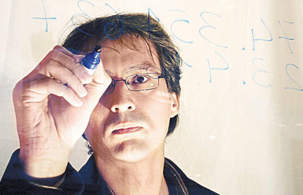 Alberto Coto, una autntica calculadora humana, en el IES Albero