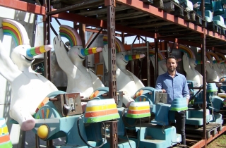 El retiro de Curro, la mascota de la Expo 92, en Alcalá