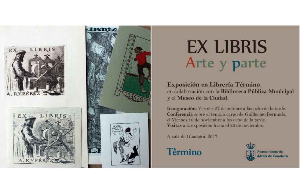 La librera Trmino acoge una exposicin de Ex Libris del legado del Conde de Colomb
