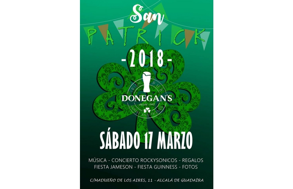 San Patrick se celebra a lo grande en Donegans este sbado
