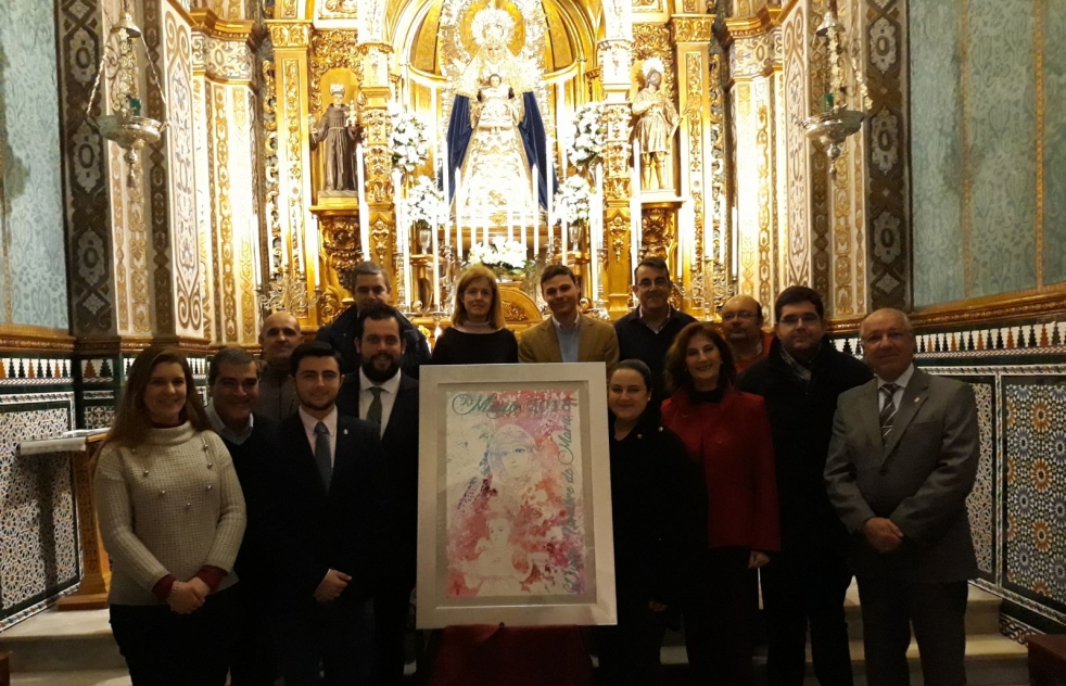 Isabel Santiago ha realizado el cartel de la Virgen del Dulce Nombre