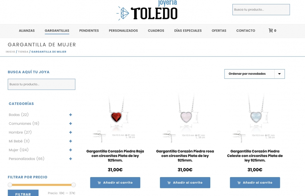 Joyera Toledo ofrece sus productos ahora tambin en su tienda online