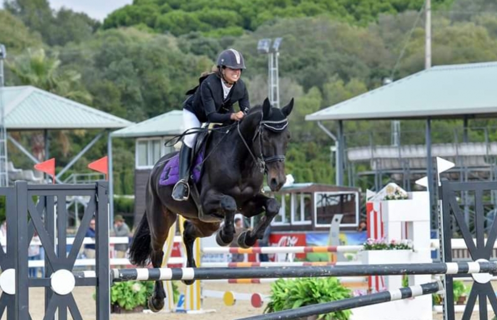 Daniela Jimnez, campeona de Andaluca de Salto a Caballo