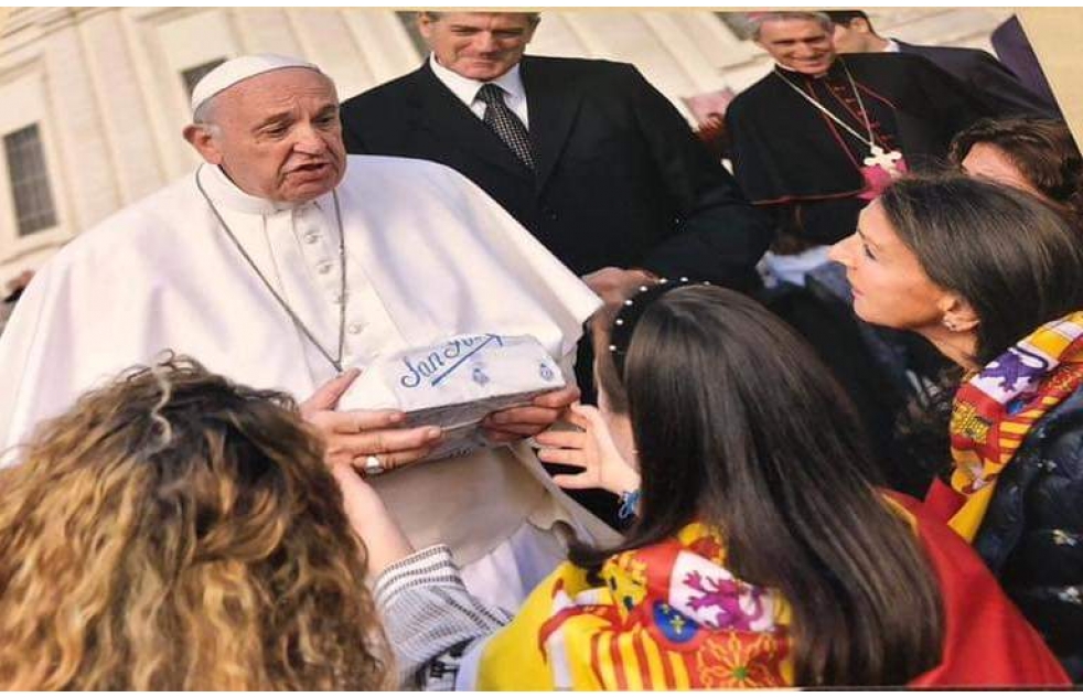 El Papa Francisco y los Mantecados de Viena de San Joaqun