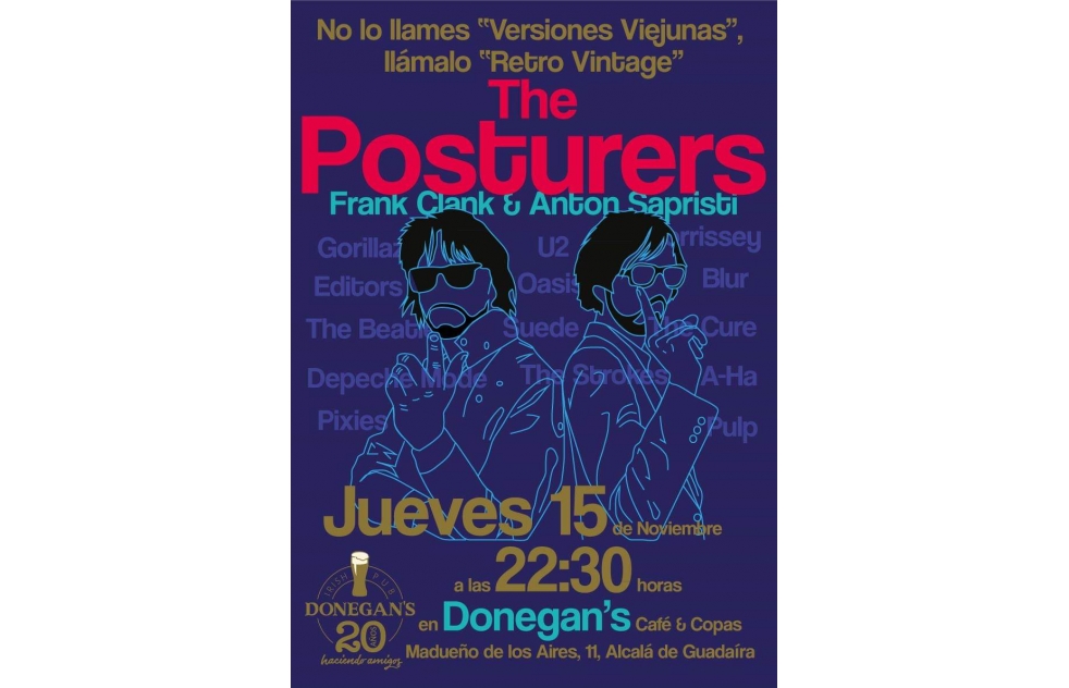 The Posturers el jueves y Fraggle Pop el sbado, sigue la msica en directo en Donegans 