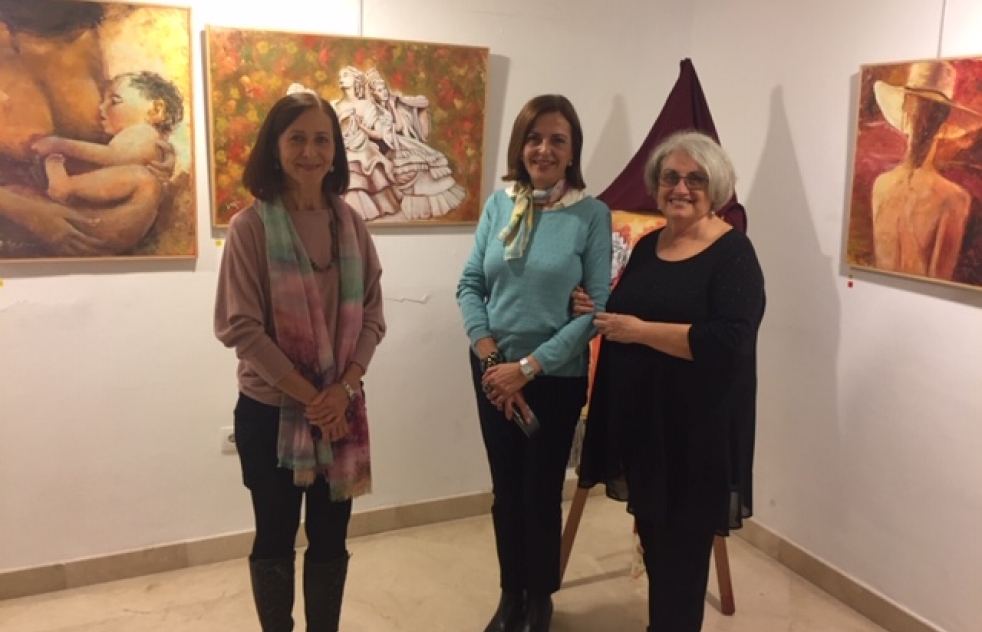 'Miradas de mujer', muestra colectiva de  pintura del taller Hazte Arte