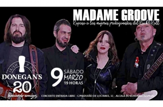 Madam Groove en directo este sbado 9 de marzo en Donegans