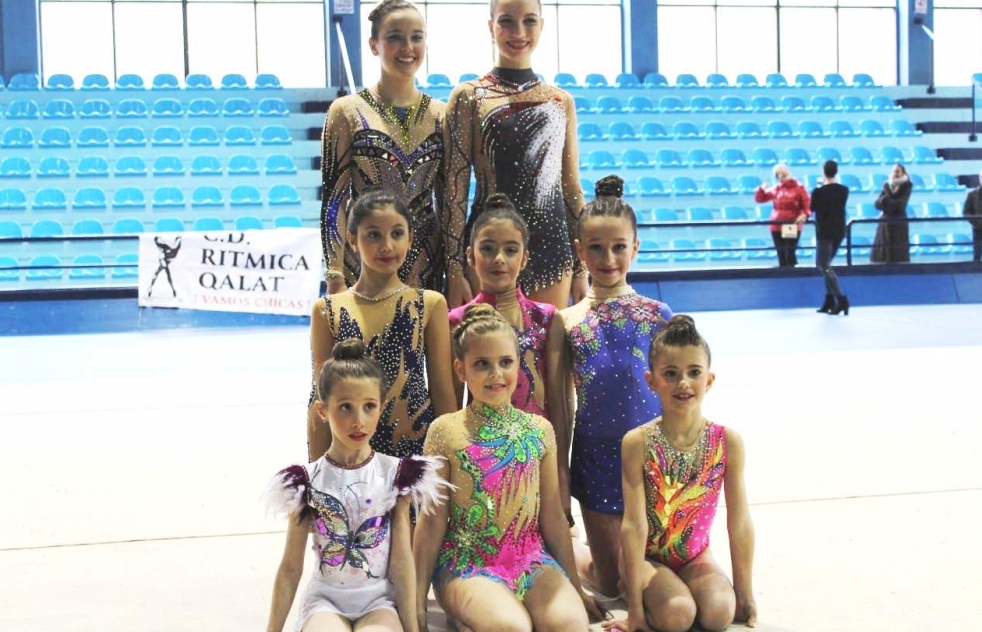 Gran fin de semana para las gimnastas del Rtmica Qalat