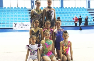 Gran fin de semana para las gimnastas del Rtmica Qalat