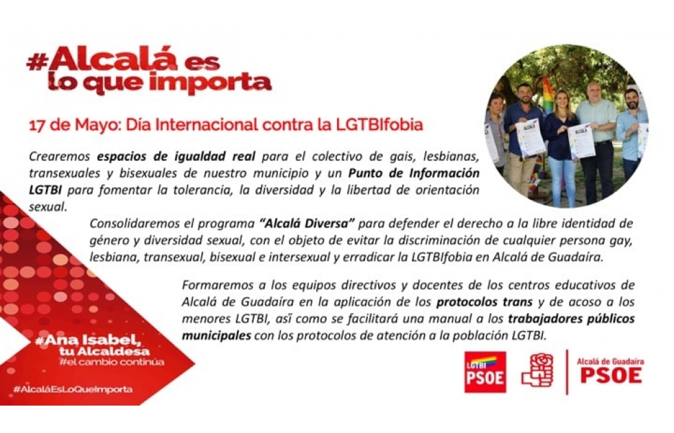 El PSOE plantea un Punto de Informacin LGTBI, formacin para los empleados pblicos y consolidar 