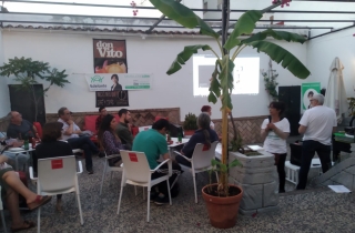 Encuentro de Adelante Alcal con representantes de la cultura local