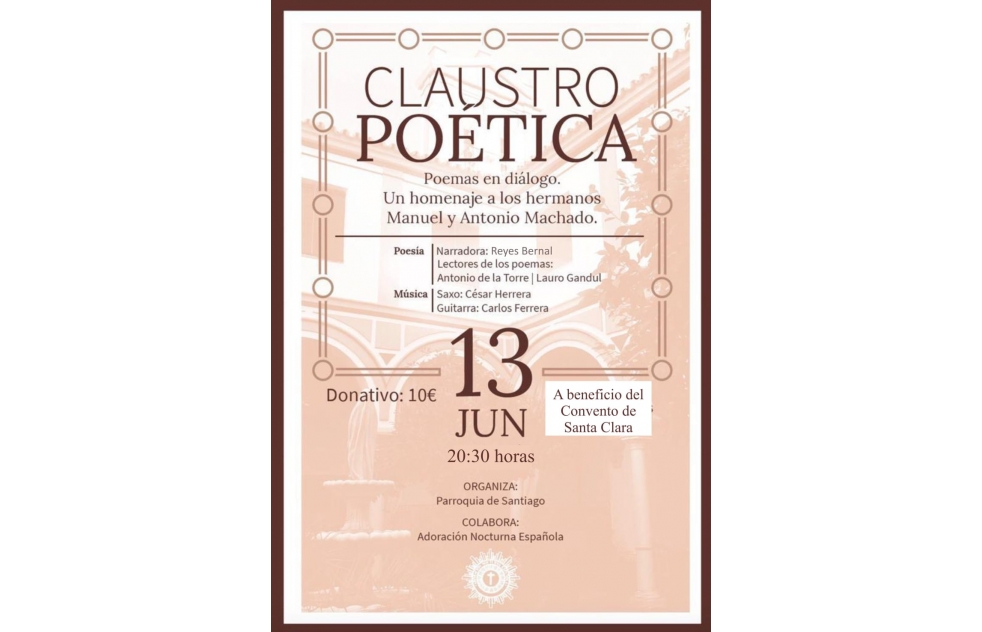 Msica y poemas en el patio de Santa Clara 