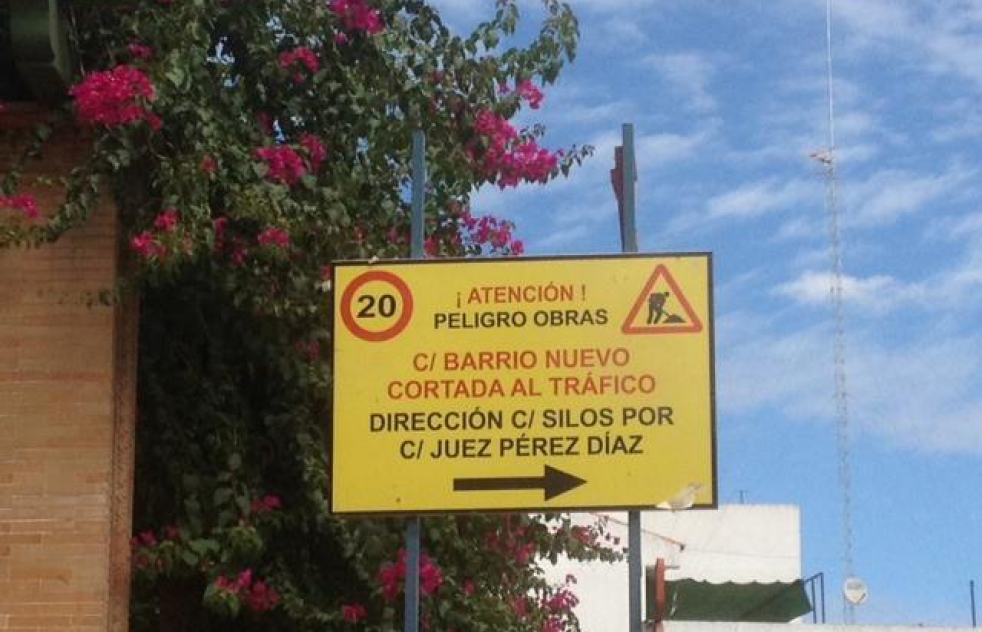 Nuevos errores en los carteles de sealizacin de trfico