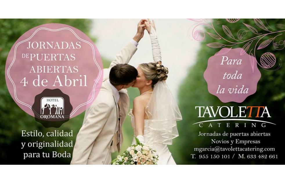 El Hotel Oromana da a conocer sus servicios para la celebracin de bodas