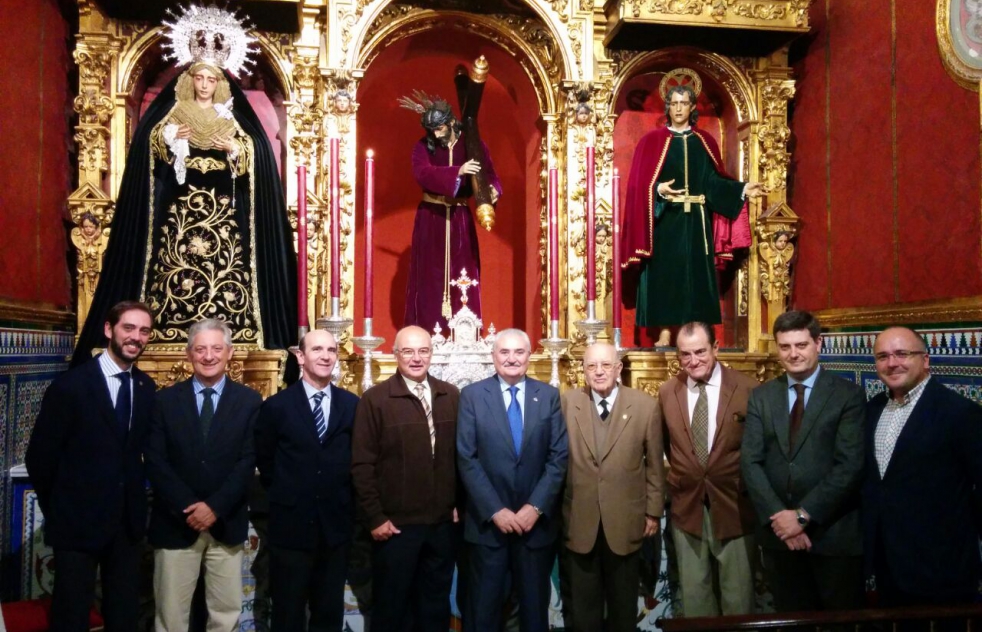 Visita del presidente del Consejo de Hermandes de Sevilla a la Hermandad de Jess
