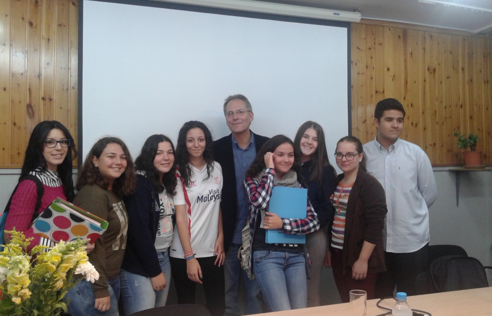El escritor Eduardo Jord visit el IES Albero