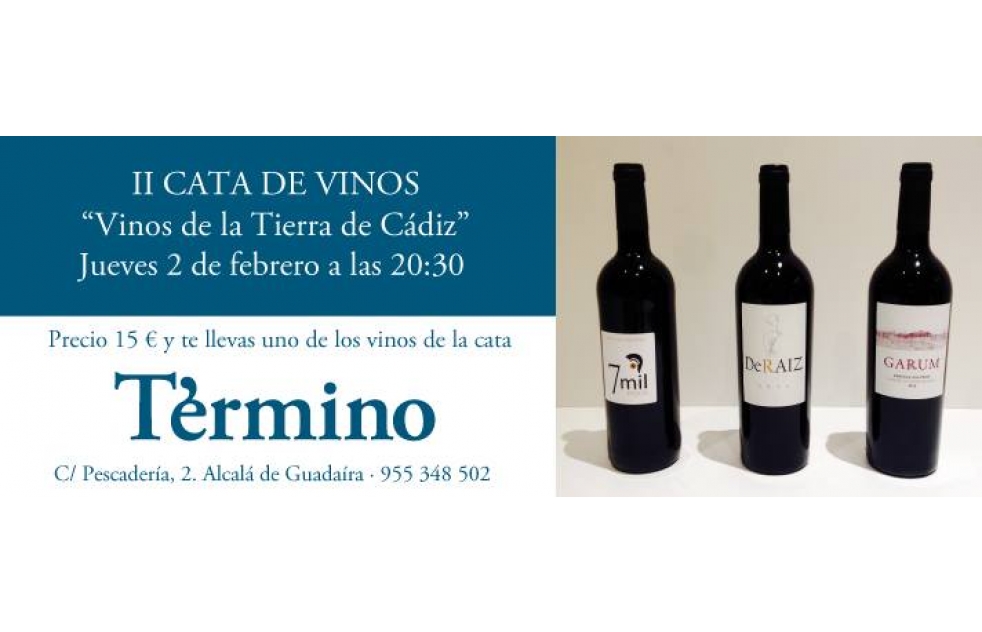 Cata de vinos de Cdiz en la librera Trmino